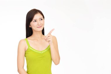 Asyalı kadın işaret