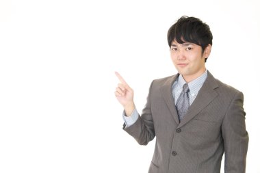 Asya işadamı gülümseyen