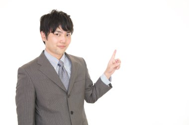 Asya işadamı gülümseyen