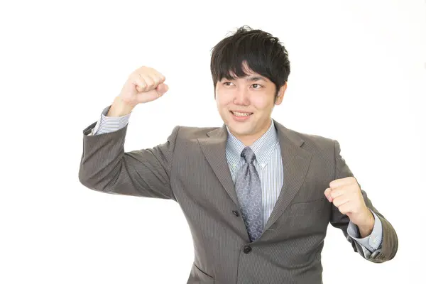 Businessman enjoying success — Stock Photo, Image