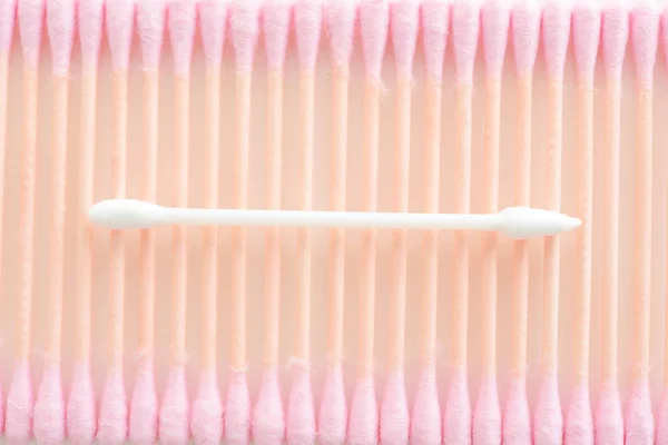 Close up of cotton swabs