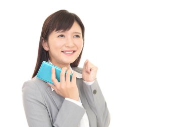 iş kadını gülümseyen