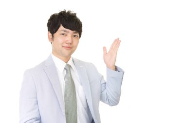 Asya işadamı gülümseyen