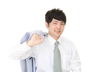 Asya işadamı gülümseyen