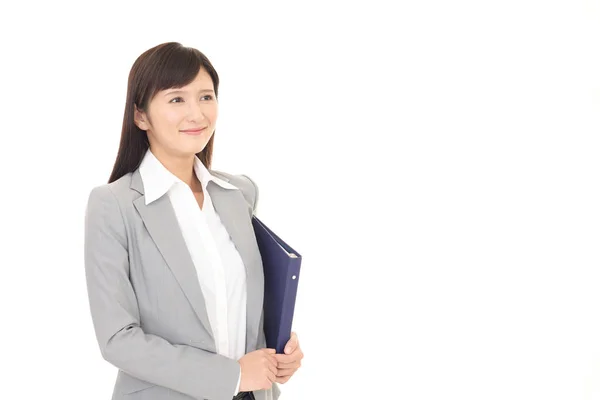 Office lady smiling — Stock Photo, Image