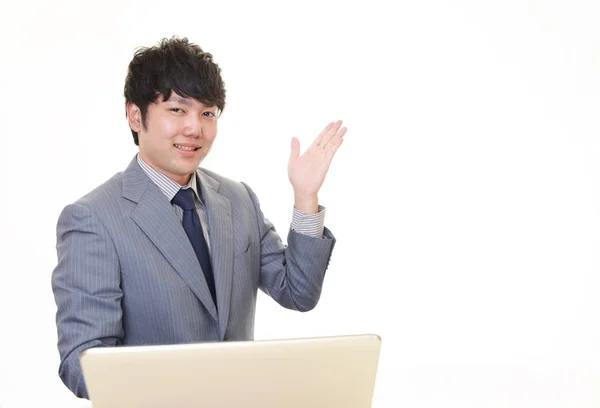 Smiling Asian businessman — Stock Photo, Image