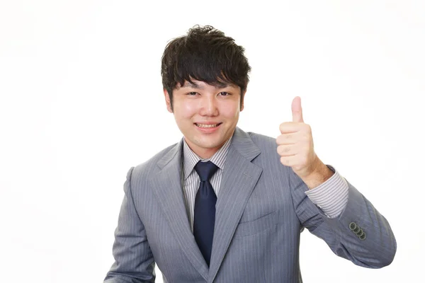 Usmívající se asijské podnikatel — Stock fotografie