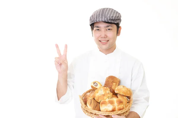 アジアのパンを笑顔 — ストック写真