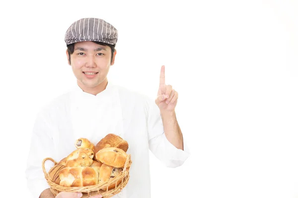 アジアのパンを笑顔 — ストック写真