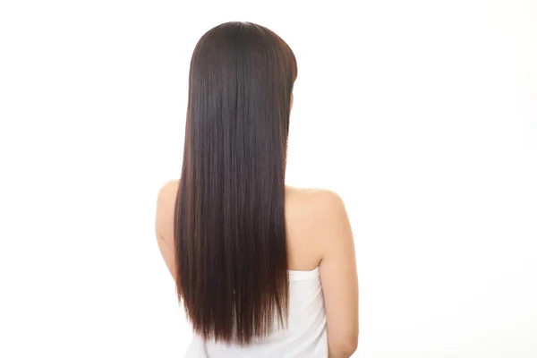 Friskt långt hår — Stockfoto