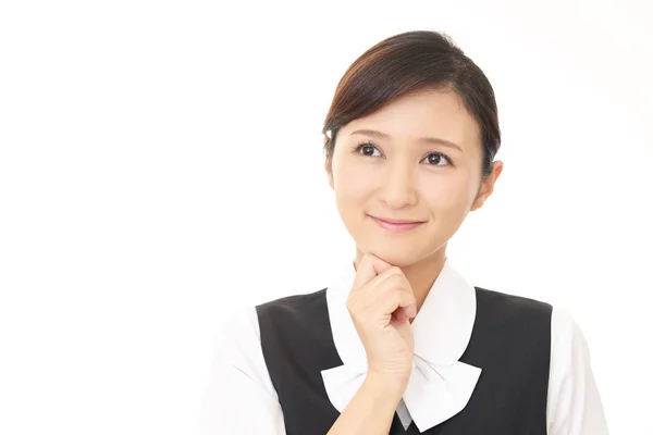 Office lady glimlachen — Stockfoto