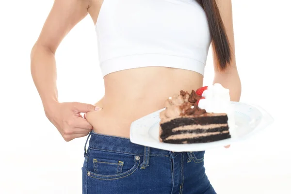 다이어트를 하는 여성 — 스톡 사진
