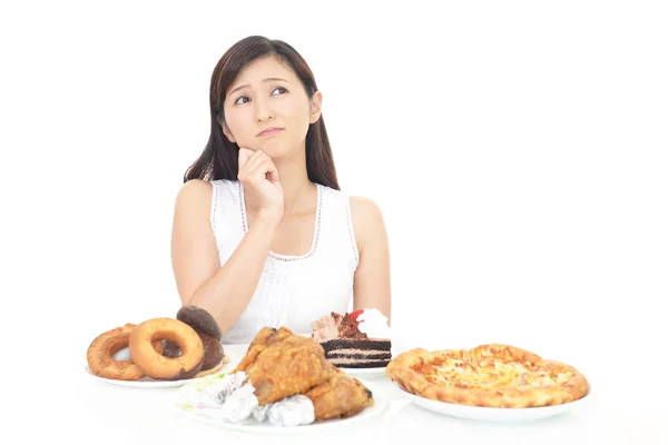 Woman on diet — Stock Photo, Image