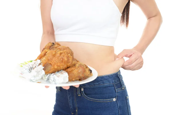 Femeia pe dieta — Fotografie, imagine de stoc