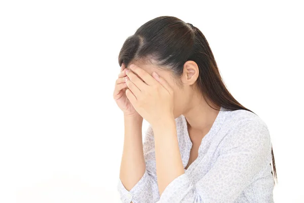 Llorando asiático mujer —  Fotos de Stock