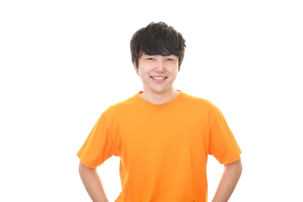 Leende asiatisk man — Stockfoto