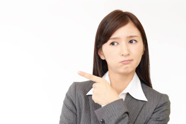 Çok kızgın bir iş kadını