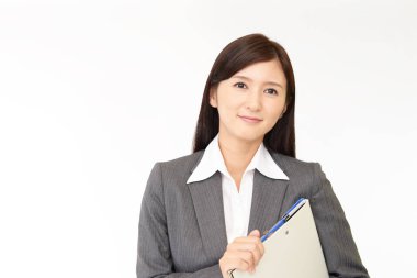 iş kadını gülümseyen