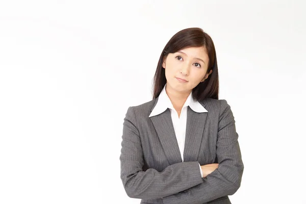 Stanco asiatico business donna — Foto Stock
