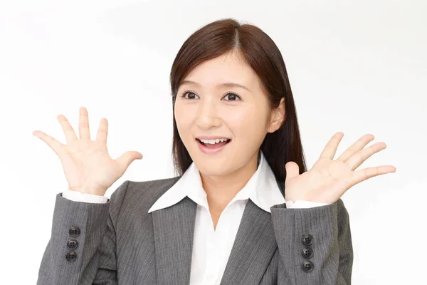 Happy young business woman — Stock Photo, Image