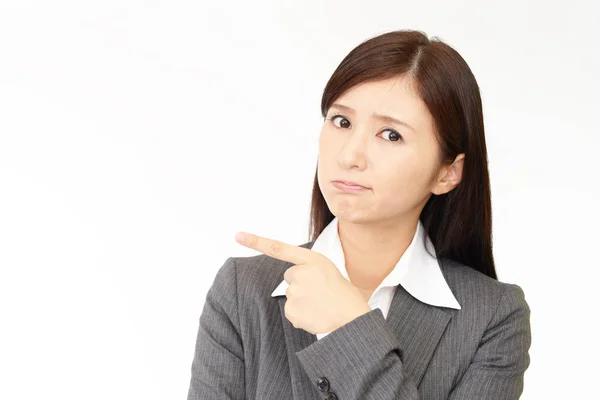 Very angry business woman — Stock Photo, Image