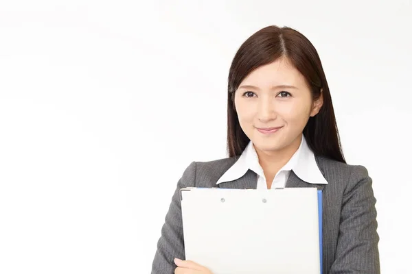 Mujer de negocios sonriente — Foto de Stock