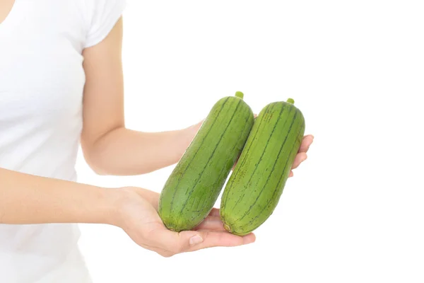 Femme aux légumes — Photo