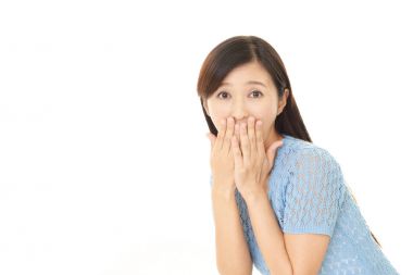 sürpriz Asyalı kadın