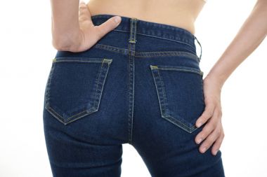 İnce kadın arkadan görünüm