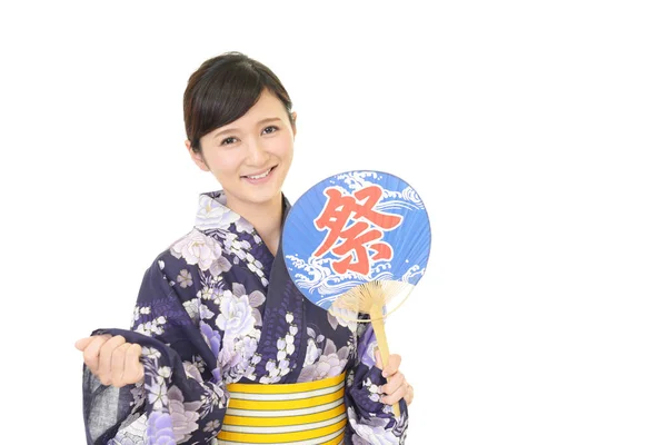 Piękny japoński kobieta uśmiechając się — Zdjęcie stockowe