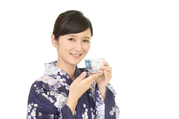 편안한 일본 여자 — 스톡 사진