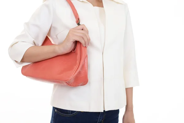 Woman with a bag — Stock Photo, Image