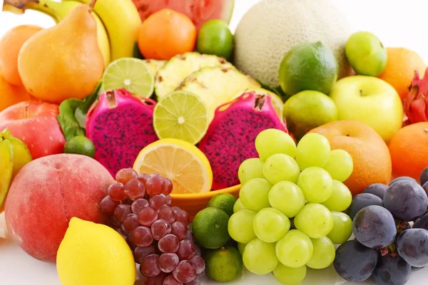 Delicious and fresh variety fruits — Stock Photo, Image