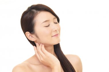 Rahat, güzel genç bayan.