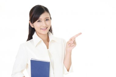 Business woman make a presentation