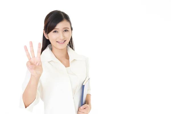 Business woman enjoying success — Stock Photo, Image