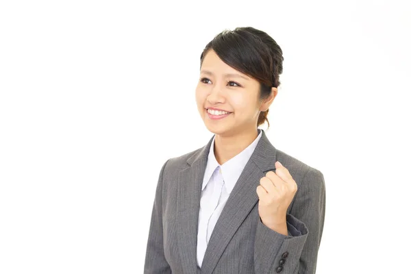 Business woman enjoying success — Stock Photo, Image