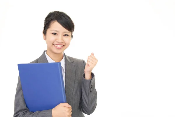 Business woman enjoying success — Stock Photo, Image