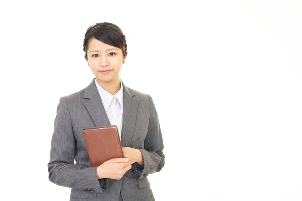 Office lady leende — Stockfoto