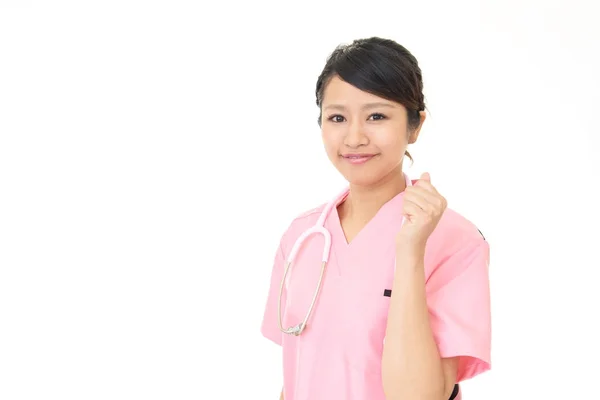 Sorrindo asiático médico — Fotografia de Stock