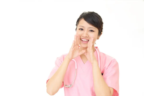 Sorridente medico asiatico — Foto Stock