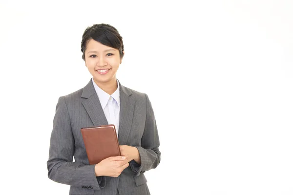 Office lady smiling — Stock Photo, Image