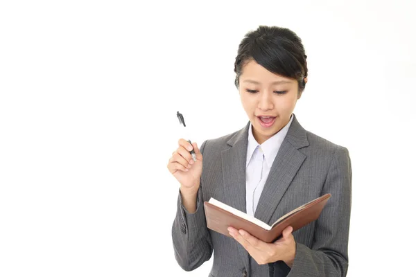 Office lady smiling — Stock Photo, Image