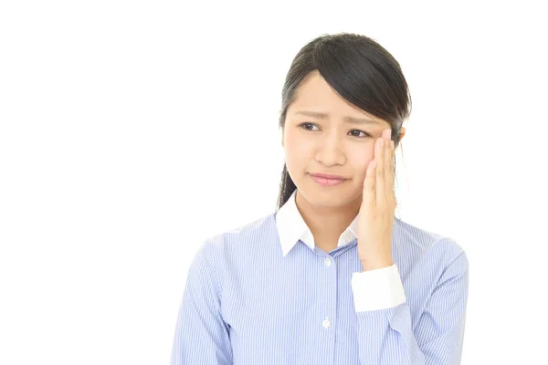 Mujer joven llorando — Foto de Stock