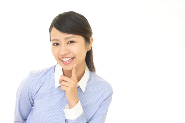 Jovencita sonriente — Foto de Stock