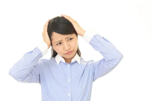 Frustrated business woman — Stock Photo, Image