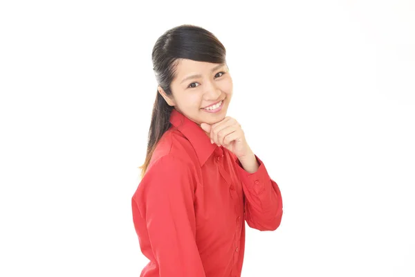 Sorrindo jovem mulher — Fotografia de Stock