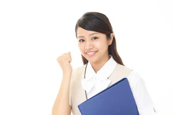 Business woman enjoying success — Stock Photo, Image