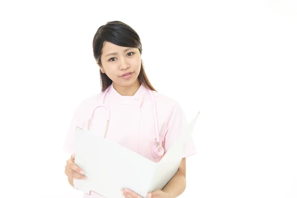 Smiling female nurse — Stock Photo, Image