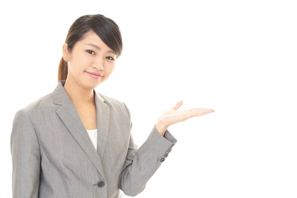 Mujer de negocios sonriente — Foto de Stock